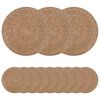 vidaXL Dessous de verre en herbe marine 12 pc Naturel
