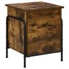 vidaXL Bo&icirc;te de rangement Ch&ecirc;ne fum&eacute; 80 x 40 x 49,5 cm