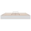 vidaXL Cadre de lit ottoman sans matelas blanc 200x200 cm similicuir