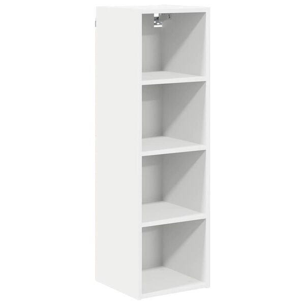 vidaXL Armoire suspendue Blanc 30 x 29,5 x 100 cm Bois d'ing&eacute;nierie