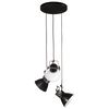 vidaXL Lampe suspendue 25 W noir 30x30x100 cm E27