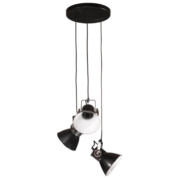 vidaXL Lampe suspendue 25 W noir 30x30x100 cm E27
