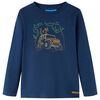 T-shirt enfants à manches longues bleu marine 128