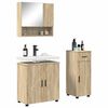 vidaXL Ensemble de mobilier de salle de bain 3 pcs Ch&ecirc;ne Sonoma