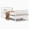 vidaXL Cadre de lit sans matelas blanc 90x190 cm bois de pin massif