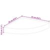 vidaXL &Eacute;tag&egrave;re d'angle flottante ch&ecirc;ne 25x25x3,8 cm MDF