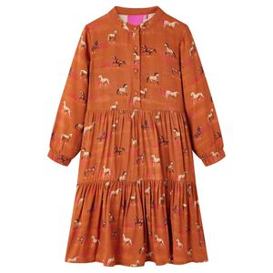 vidaXL Robe pour enfants cognac 104
