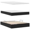 vidaXL Lit avec rangement et matelas Noir 140 x 190 cm Velours