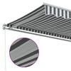 vidaXL Auvent manuel r&eacute;tractable anthracite et blanc 450x350 cm