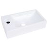 vidaXL Lavabo 400x220x90 mm SMC Blanc