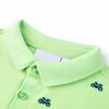 Polo pour enfants vert fluo 116