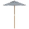 vidaXL Table de pique-nique pour 4 enfants avec parasol bois de sapin