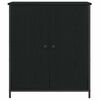 vidaXL Buffet Ch&ecirc;ne noir 70 x 30 x 80 cm Bois d'ing&eacute;nierie