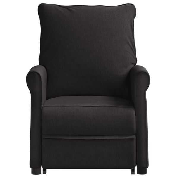 vidaXL Fauteuil de massage Noir Tissu