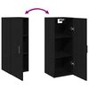 vidaXL Armoire murale en ch&ecirc;ne noir 34,5 x 34 x 90 cm Bois d'ing&eacute;nierie