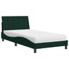vidaXL Lit avec matelas Hanko vert fonc&eacute; 100x200 cm velours