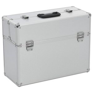 vidaXL Bo&icirc;te &agrave; outils 47 x 36 x 20 cm Argent&eacute; Aluminium