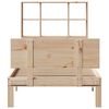 vidaXL Lit biblioth&egrave;que sans matelas 90x190 cm bois de pin massif