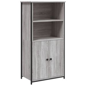 vidaXL Buffet haut sonoma gris 62x36x121,5 cm bois d'ing&eacute;nierie