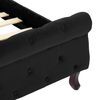 vidaXL Cadre de lit sans matelas noir velours 100x200 cm