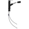 vidaXL Robinet de lavabo r&eacute;tractable Finition noire 157x172 mm