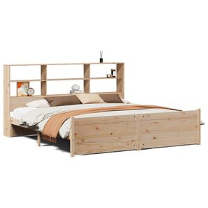 vidaXL Lit biblioth&egrave;que sans matelas 180x200 cm bois massif de pin