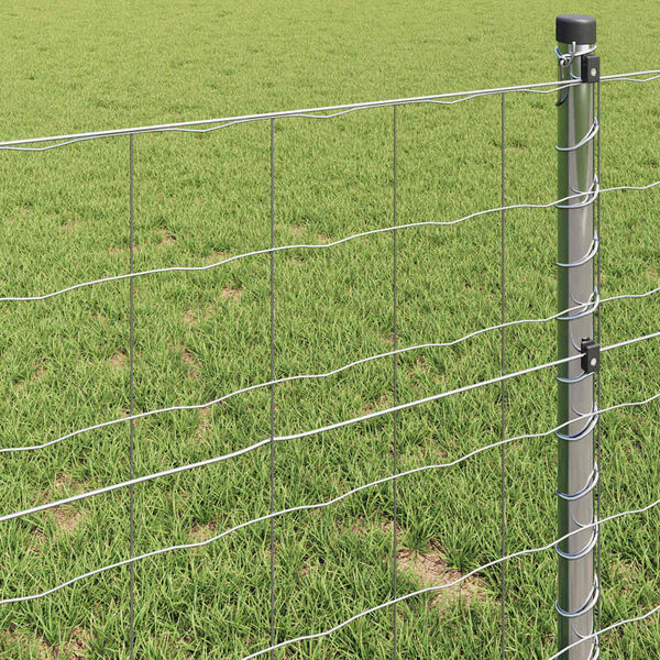 vidaXL Clôture Euro Argent 1.5 x 10 m