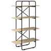vidaXL &Eacute;tag&egrave;re 4 niveaux 80 x 35 x 140 cm PB Ch&ecirc;ne Sonoma