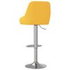 vidaXL Tabourets de bar lot de 2 jaune moutarde tissu