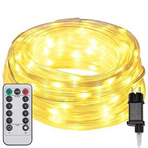 vidaXL Lumi&egrave;re en corde avec 120 LED Blanc chaud 5 m PVC