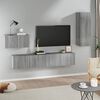 vidaXL Ensemble de meubles TV 4 pcs Sonoma gris Bois d'ing&eacute;nierie