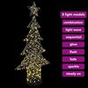 vidaXL Sapin de No&euml;l avec 240 LED Blanc chaud 180 cm Rotin