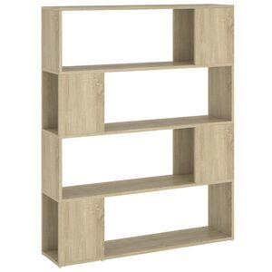 vidaXL Biblioth&egrave;que/S&eacute;parateur de pi&egrave;ce Ch&ecirc;ne sonoma 100x24x124 cm