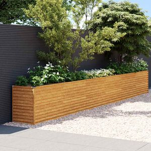 vidaXL Jardini&egrave;re sur&eacute;lev&eacute;e 578 x 50 x 69 cm Acier Corten