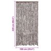 vidaXL Moustiquaire Marron et blanc 100x220 cm Chenille