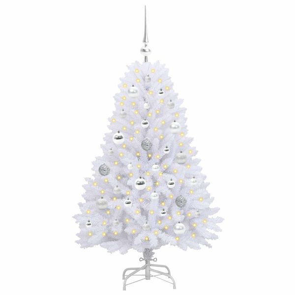 vidaXL Sapin de No&euml;l Artificiel &agrave; Branches Articul&eacute;es Blanc 120 cm