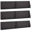 vidaXL Mur de sout&egrave;nement 6 pc 100 x 12 x 40 cm Acier Noir