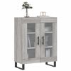 vidaXL Buffet sonoma gris 69,5x34x90 cm bois d'ing&eacute;nierie