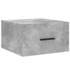vidaXL Tables de chevet murales 2 pcs gris b&eacute;ton 35x35x20 cm