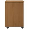 vidaXL Cabinet roulant MOSS Brun Miel 34 x 39 x 56 cm Pin massif