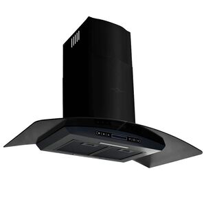 vidaXL Hotte murale Acier inoxydable 756 m&sup3;/h 90 cm Noir