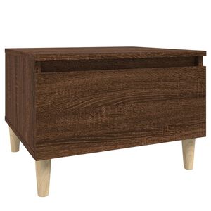 vidaXL Table d'appoint Ch&ecirc;ne marron 50x46x35 cm Bois d'ing&eacute;nierie