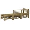 vidaXL Salon de jardin 3 pcs bois de pin imprégné