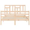 vidaXL Cadre de lit sans matelas 120x200 cm bois massif