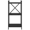 vidaXL &Eacute;tag&egrave;re Ch&ecirc;ne noir 40 x 30 x 85 cm Bois d'ing&eacute;nierie