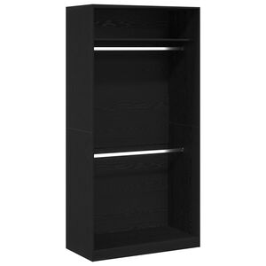 vidaXL Armoire Ch&ecirc;ne noir 100 x 50 x 200 cm Bois d'ing&eacute;nierie