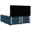 vidaXL Sommier &agrave; lattes de lit et matelas Bleu fonc&eacute; 200x200cm Velours