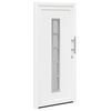 vidaXL Porte Frontale Blanc PVC