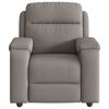 vidaXL Fauteuil de massage inclinable Taupe Tissu