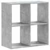 vidaXL Biblioth&egrave;que gris b&eacute;ton 68,5x32x68,5 cm bois d'ing&eacute;nierie